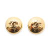 Chanel CC Logo Round Clip-On Earrings GP secondhand