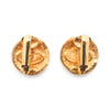 Chanel CC Logo Round Clip-On Earrings GP secondhand