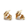 Chanel CC Logo Round Clip-On Earrings GP secondhand