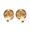 Chanel CC Logo Round Clip-On Earrings GP secondhand