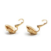 Chanel CC Logo Round Clip-On Earrings GP secondhand