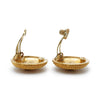 Chanel CC Logo Twisted Rope Round Clip-On Earrings GP secondhand