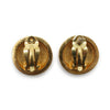 Chanel CC Logo Twisted Rope Round Clip-On Earrings GP secondhand