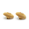 Chanel CC Logo Twisted Rope Round Clip-On Earrings GP secondhand