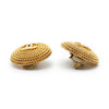 Chanel CC Logo Twisted Rope Round Clip-On Earrings GP secondhand