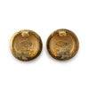 Chanel CC Logo Twisted Rope Round Clip-On Earrings GP secondhand