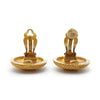 Chanel CC Logo Twisted Rope Round Clip-On Earrings GP secondhand