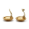 Chanel CC Logo Twisted Rope Round Clip-On Earrings GP secondhand
