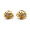Chanel Multiple CC Artificial Pearl Round Clip-On Earrings GP secondhand