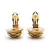 Chanel Multiple CC Artificial Pearl Round Clip-On Earrings GP secondhand