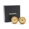 Chanel CC Logo Artificial Pearl Round Clip-On Earrings GP secondhand