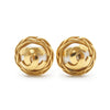 Chanel CC Logo Artificial Pearl Round Clip-On Earrings GP secondhand
