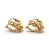 Chanel CC Logo Artificial Pearl Round Clip-On Earrings GP secondhand