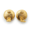Chanel CC Logo Artificial Pearl Round Clip-On Earrings GP secondhand