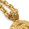 Chanel CC Logo Filigree Cut-out Chain Necklace GP secondhand