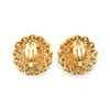 Chanel Cut-out Chain Detail Domed Round Clip-On Earrings GP secondhand