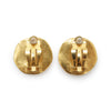 Chanel CC Logo Round Clip-On Earrings GP secondhand