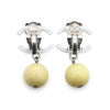 Chanel CC Logo Drop Clip-On Earrings secondhand