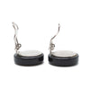 Chanel CC Logo Bicolor Button Clip-On Earrings secondhand