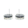 Chanel CC Logo Camellia Rhinestone Drop Earrings secondhand