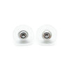 Chanel CC Logo Camellia Rhinestone Drop Earrings secondhand