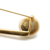 Chanel CC Logo Artificial Pearl Safety Pin Brooch GP secondhand