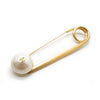 Chanel CC Logo Artificial Pearl Safety Pin Brooch GP secondhand