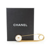 Chanel CC Logo Artificial Pearl Safety Pin Brooch GP secondhand