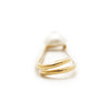 Chanel CC Logo Artificial Pearl Safety Pin Brooch GP secondhand