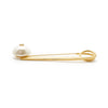Chanel CC Logo Artificial Pearl Safety Pin Brooch GP secondhand