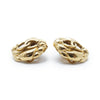 Chanel CC Logo Cut-out Round Clip-On Earrings GP secondhand