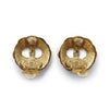 Chanel CC Logo Cut-out Round Clip-On Earrings GP secondhand