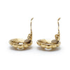 Chanel CC Logo Cut-out Round Clip-On Earrings GP secondhand