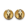 Chanel CC Logo Textured Dome Round Clip-On Earrings GP secondhand