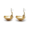 Chanel CC Logo Textured Dome Round Clip-On Earrings GP secondhand