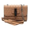Gucci Small Calfskin Studded Miss Bamboo Crossbody Secondhand
