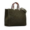 Fendi Medium Zucca Sunshine Shopper Canvas Tote Secondhand