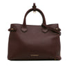 Burberry Medium Leather and House Check Banner Satchel Secondhand