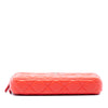 Chanel CC Quilted Lambskin Double Zip Clutch With Chain Secondhand