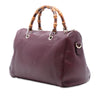 Gucci Medium Calfskin Bamboo Shopper Boston Bag Secondhand