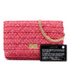 Chanel Quilted Tweed Reissue 2.55 Wallet On Chain Secondhand