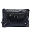 Balenciaga Lambskin Motocross Giant 12 Zip Around Flat Clutch Secondhand