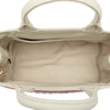 Miu Miu Cotton Trimmed Embroidered Canvas Logo Convertible Tote Secondhand