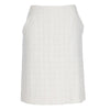 Secondhand Chanel White Bouclé Cotton Skirt - 2000s