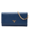 Prada Saffiano Wallet On Chain Secondhand