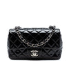 Chanel Mini Rectangular Classic Patent Single Flap Secondhand