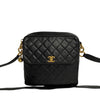 CC Quilted Leather Zip Messenger Bag - '10s Second-hand