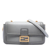 Fendi Leather Baguette Chain Midi Shoulder Bag Secondhand