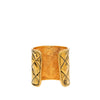 Chanel Gold Plated Quilted Bangle Secondhand