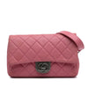 Chanel Small Quilted Goatskin Double Carry Waist Chain Flap Secondhand
